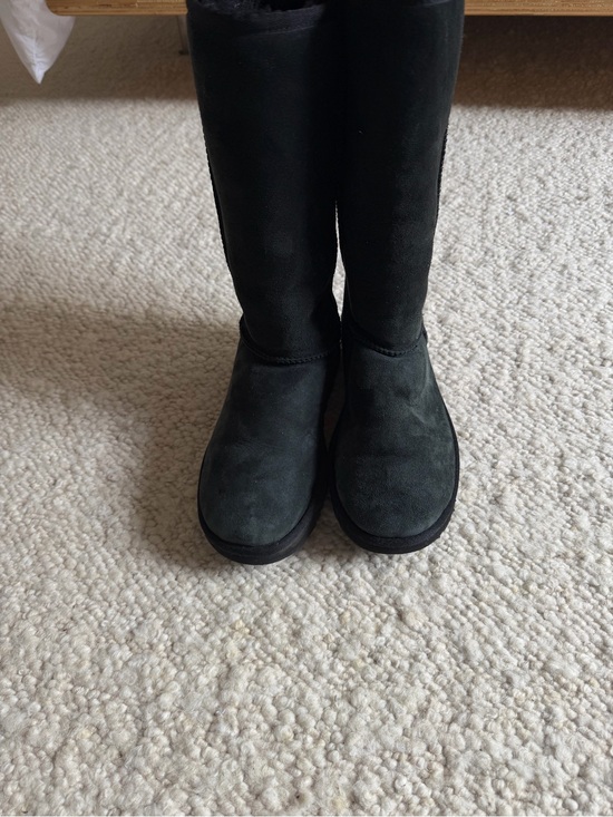 UGG Shoes - UGG Black Tall Suede Knee high Boots